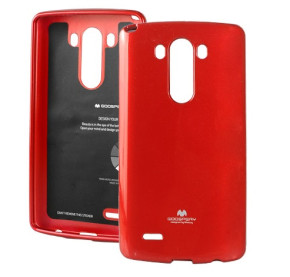Силиконов гръб ТПУ MERCURY за LG G3 D855 червен
